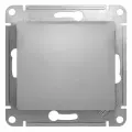 20 шт. Systeme Electric Glossa Алюминий Переключатель 1-клавишный, сх.6, 10АХ, GSL000361