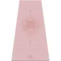 Коврик для йоги нескользящий каучуковый с чехлом - Art Yogamatic Hamsa Aivory 185x68x0.4 см светло-розовый