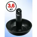 Якорь-гриб круглый 3,6 кг(8lb) с покрытием ПЭ черный