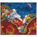 70-08934 Набор для вышивания крестом DIMENSIONS Santa's Midnight Ride Ночная поездка Санты
