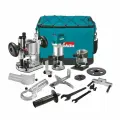 Фрезер Makita RT0702CX2 голубой, мощность 710Вт, 10000-34000об/мин, глубина 35, цанги 6и8мм