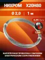 Нихромовая проволока диаметр 2 мм количество 1 метр в бухте, нихром марка стали Х20Н80