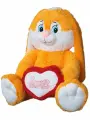 Мягкая игрушка Заяц с сердцем 60 см, 1 шт.