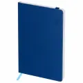 Записная книжка А6 80л. Лайт, кожзам, Greenwich Line Classic. Blue, с резинкой, фактурное тиснение, блок в клетку