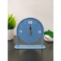 Часы настольные НОВИНКА! металл, открытая стрелка, корпус синий матовый в комплекте батарейка ААКлассика Рубин 1816-003 (10)