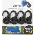 Безузловой натяжитель для веревки с карабином Nite Ize CamJam - 4 шт