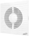 Вентилятор вытяжной ERA E 125 S C, с обратным клапаном и антимоскитной сеткой, белый