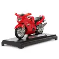 Коллекционная модель мотоцикла Honda CBR1100XX 1:18, металл и пластик, красный с черным, на подставке (Kinsmart)