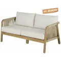Диван деревянный двухместный Ravona KD, Tagliamento, плетеный, уличный, Вьетнам