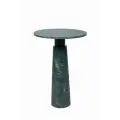 Кофейный столик Pure Marble Green, дизайнерский, мрамор, круглый, лофт, зелёный