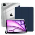 Чехол для планшета Apple iPad Air 13 M2 (2024), iPad Pro 12.9 (2022, 2021, 2020), с отделением для стилуса, из мягкого силикона, темно-синий