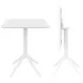 Складной садовый пластиковый стол Siesta Contract Sky Folding Table 60, белый