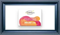 Рама багетная 30x50 для картин на холсте, пластиковая, без стекла и задника, ВсеПодрамники