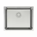 Мойка для кухни YUNI 54 UNI врезная / подстольная, цвет брашированная сталь, Paulmark, YU54-BS