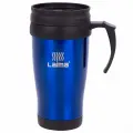 Термокружка Лайма, 400мл, нержавеющая сталь, синяя, 2шт. (605128)