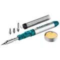 Набор, паяльник газовый, 3в1, 4 насадки, припой, чистка жал, 1300С KRAFTOOL 55504-H8