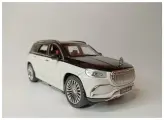 Модель автомобиля Мерседес GLS Maybach коллекционная металлическая игрушка масштаб 1:24 бело-черный