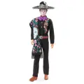 Кукла Barbie Диа Де Муэртос Кен, 29 см, GXL26 черный