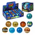 Мяч прыгун крутой замес Moon Ball планеты, 6см, ассорти 4 цвета, 1TOY, Т26275, 12 штук