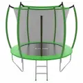 Батут уличный PLANK 8ft internal GREEN диаметр 244 см, с защитной сеткой для улицы