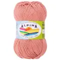 Пряжа Alpina BABY SUPER SOFT, 50 % хлопок, 50 % бамбук, 50 г, 150 м, 10 шт., №15 коралловый