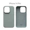 Силиконовый чехол COMMO Shield Case для iPhone 14 Pro с поддержкой беспроводной зарядки, Серо-зелёный