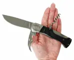 Складной нож со штопором, Дачник, сталь 65Х13, арт. B237-34