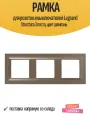 Рамка для розеток и выключателей Legrand Structura 3 поста, цвет шампань