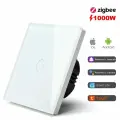 Сенсорный выключатель ZigBee MVAVA, 1 кл. а 1 пост, (1G) стекло 86х86мм цвет белый