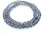 Браслет-нить Handinsilver ( Посеребриручку ), лабрадорит, 1 шт., размер 38 см, диаметр 6 см, голубой