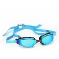 Очки для плавания MP Michael Phelps XCEED Titanium Mirror, light blue/black