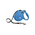 Flexi рулетка-ремень для собак, голубая, New Classic tape blue 50 кг, 5 м