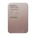 Магнитный внешний аккумулятор Momax Q.Mag X Magnetic 5000 mAh (Gen 2) - розовый