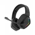 Игровые наушники с микрофоном с RGB подсветкой GH-512W USB + Type-C + 3.5 mm jack черные