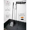 Каминный набор кованый Добрыня 67 см цвет: черный/набор для камина: кочерга, совок/совок для печки/кочерга для мангала