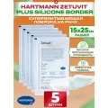 Zetuvit Plus Silicone Border Повязка силиконовая суперабсорбирующая самоклеящаяся 15х25см, 5 шт
