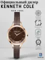 Наручные часы KENNETH COLE, коричневый