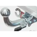 Фаркоп оцинкованный Toyota Land Cruiser J250, Lexus GX J250, легкосъемный крюк, Galia. T081C