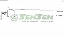 Амортизатор Задний Мост /Fiat, Sedici , /Suzuki, Sx4 (Gy), Sx4 Седан (Gy)\1,5-2(1,6)\Бензин Дизель\(Sensen 32120322)