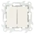 4 шт. Simon 24 Слоновая кость Двухклавишный переключатель 2410397-031