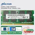 Micron DDR3L 8GB 1866MHz Ноутбук Оперативная память SODIMM RAM PC3L 14900s 1.35v