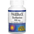 Берберин WellBetX, 500 мг, 60 вегетарианских капсул, Natural Factors