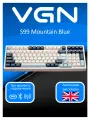 Клавиатура Дарк Проджект x VGN S99 Механическая игровая Wireless Mountain Blue белый/голубой/синий Bluetooth