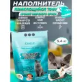 Наполнитель комкующийся Чистый котик тофу морской бриз, 12 л (5,4 кг.)