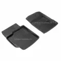 Коврик салонный резиновый (черный) для Toyota Camry 40 (06-11) (передний ряд сидений) (Борт 4см)