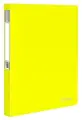 5 шт. Папка на 2 кольцах BRAUBERG Neon, 25 мм, внутренний карман, неоновая, желтая, до 170 листов, 0,7 мм, 227457