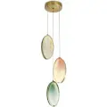 Светильник потолочный подвесной светодиодный золотой Freya Lolli FR6139PL-L24BS