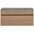 Тумба с раковиной из искусственного камня Vincea Chiara 100 N.Oak, Grey
