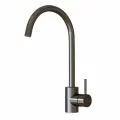Смеситель для кухни 35k MIXLINE MLSS-0303BL трубчатый излив, черный графит