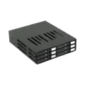 Procase L2-106-SATA3-BK {Корзина L2-106SATA3 6 SATA3/SAS, черный, с замком, hotswap mobie rack module for 2,5 slim HDD(1x5,25) 2xFAN 40x15mm}